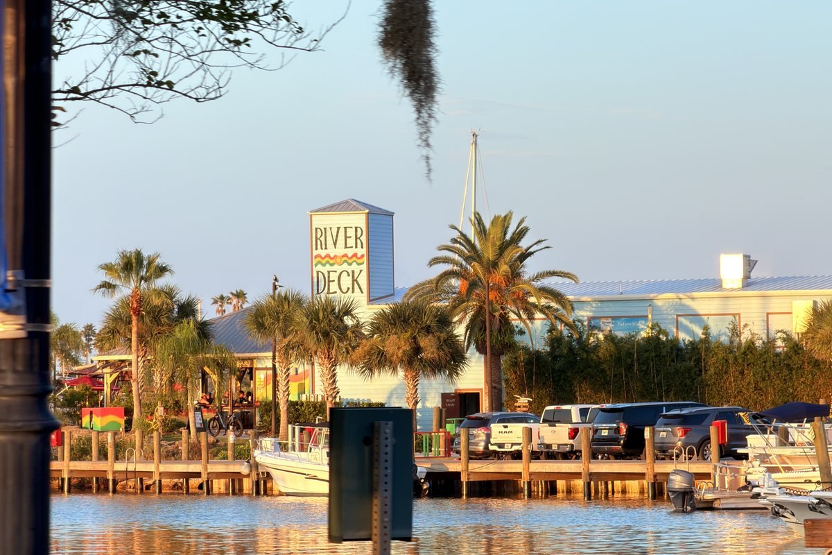 Boats on the Indian River in New Smyrna Beach