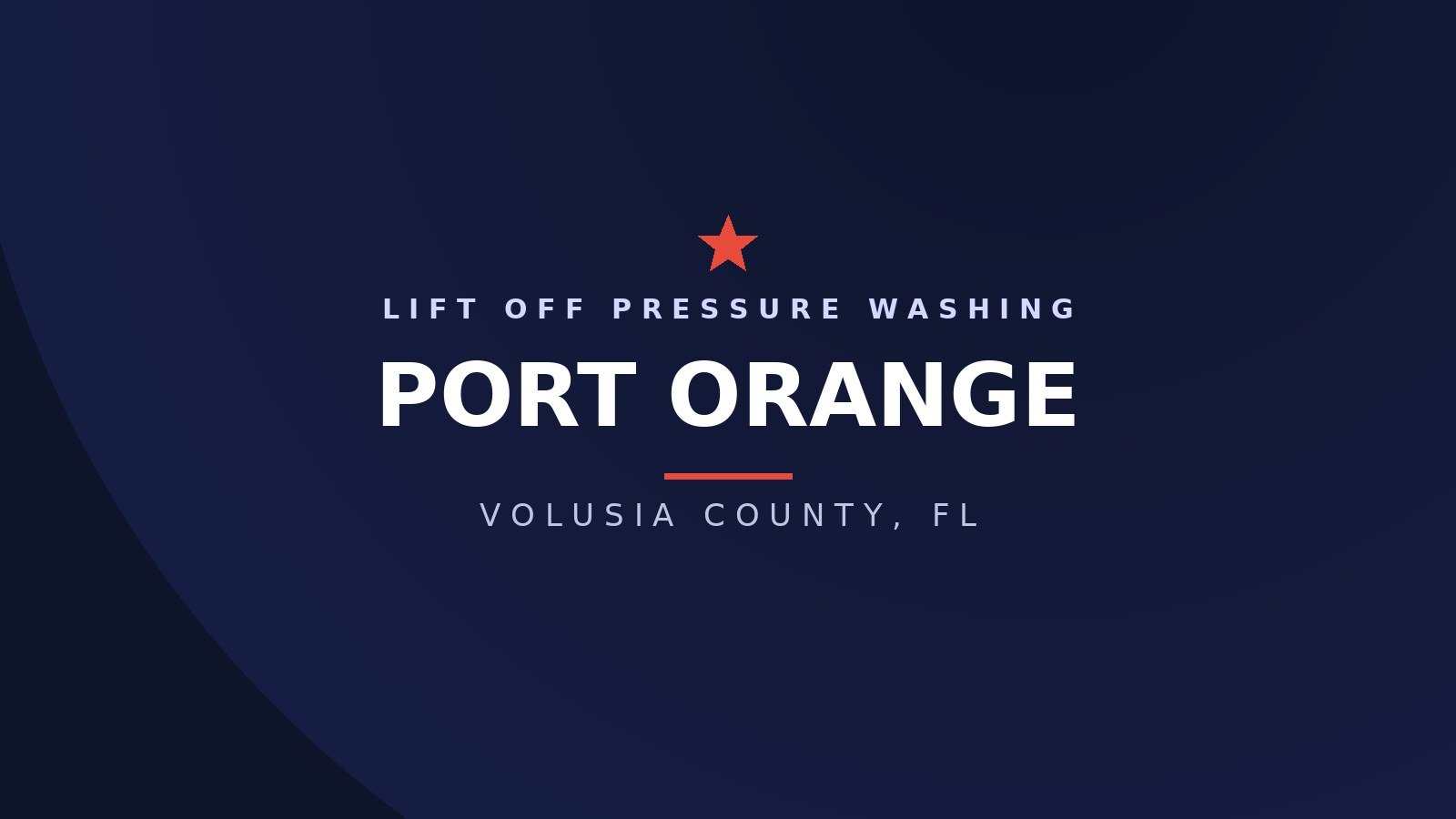 Pressure washing a home in Port Orange, Florida