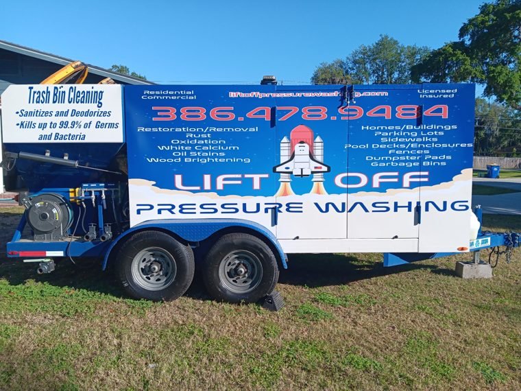 Lift Off Pressure Washing rig