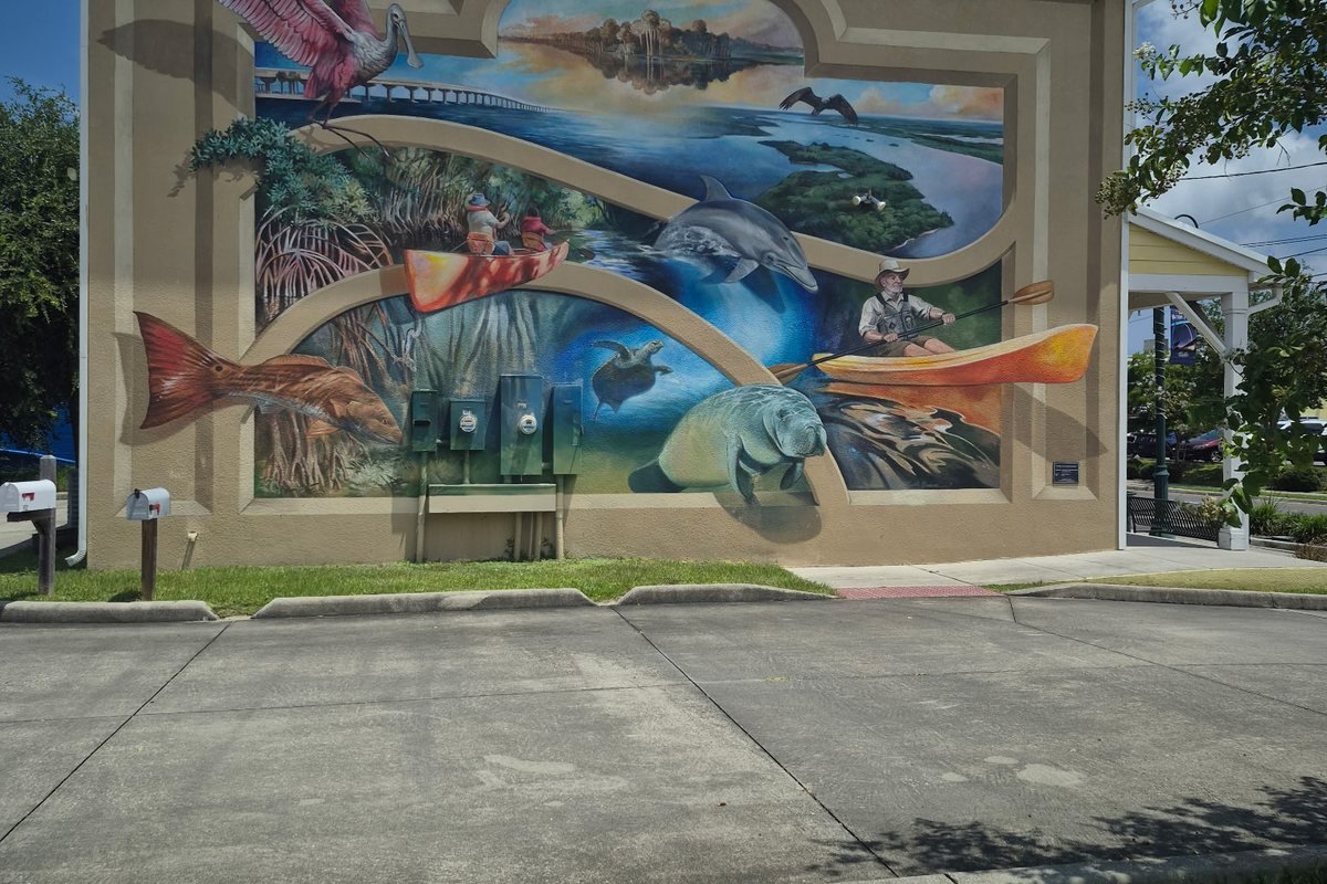 Space Coast mural in downtown Titusville